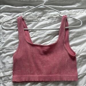 Aeropostale Pink Ribbed Crop Top